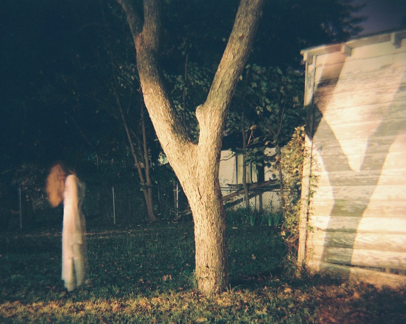 Ghost Jenn, Self Portrait, Backyard